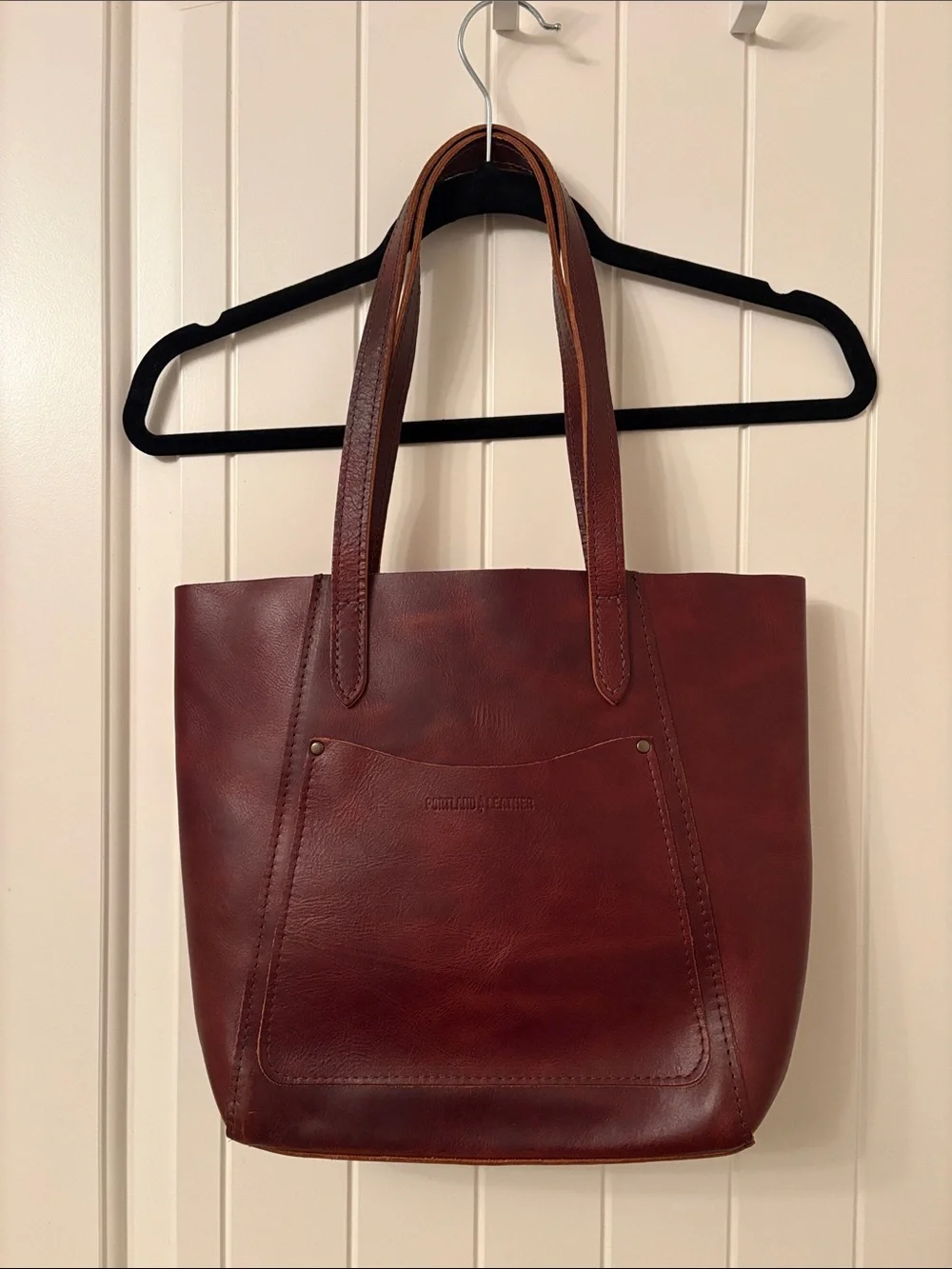 Large Portland Leather Lava Juliette Tote Bag - Picture 1 of 3